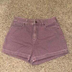 PacSun Purple Denim Mom Shorts